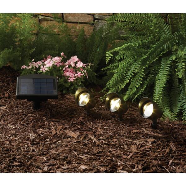 hampton bay solar led 30 lumen spotlight