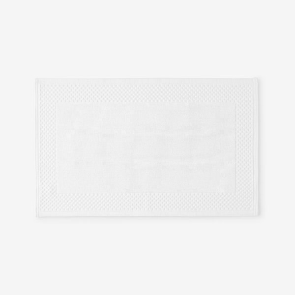 The Company Store Legends Luxury Sterling 17 in. x 24 in. White Bath Mat