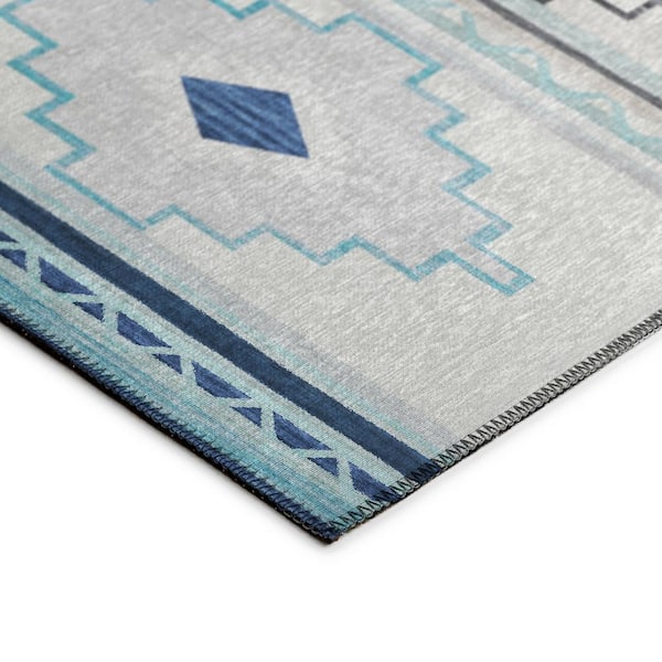 Sonora Ivory 9 ft. x 12 ft. Geometric Indoor/Outdoor Area Rug