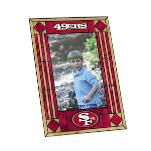 NFL - 4 in. x 6 in. 49ers Gloss Multi Color Art Glass Picture Frame