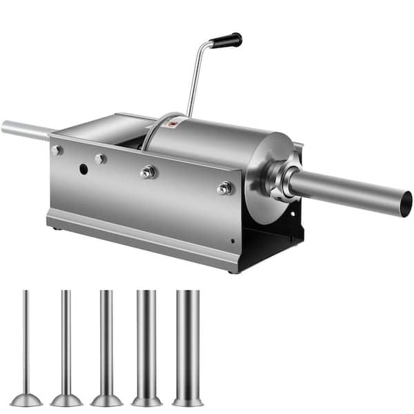 SVOPES Manual Sausage Stuffer, 3 L / 7 lbs. Horizontal Sausage Machine, Dual-Speed Meat Stuffer