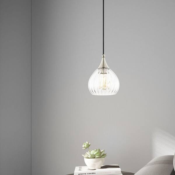 AVIANCE LIGHTING Midland 1-Light Brushed Nickel Mini Pendant