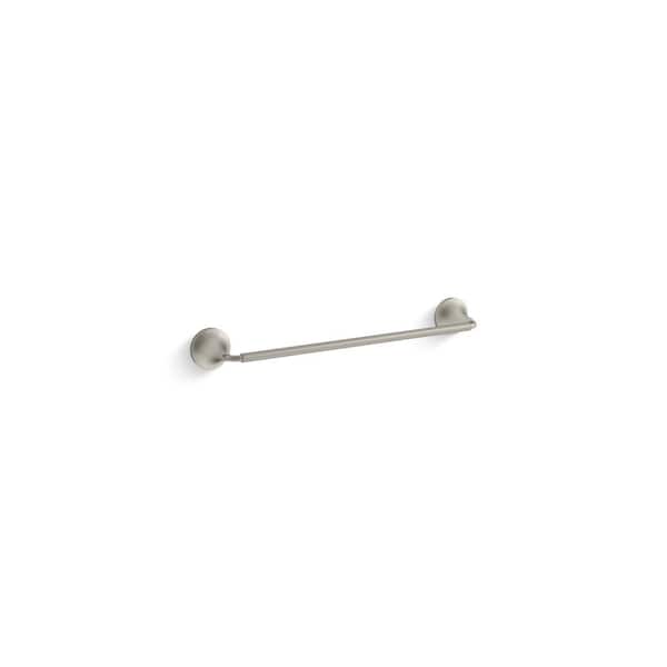 KOHLER Tone 18 in. Single Towel Bar in Vibrant Brushed Nickel