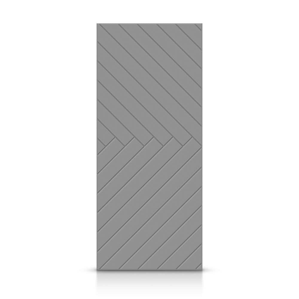 CALHOME 42 in. x 84 in. Hollow Core Light Gray Stained Composite MDF  Interior Door Slab DMD-CNC-207-84X42-SG - The Home Depot