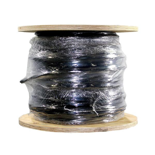 Cerrowire 500 Ft. 4/3 Black Stranded CerroMax SLiPWire Copper NM-B Wire ...