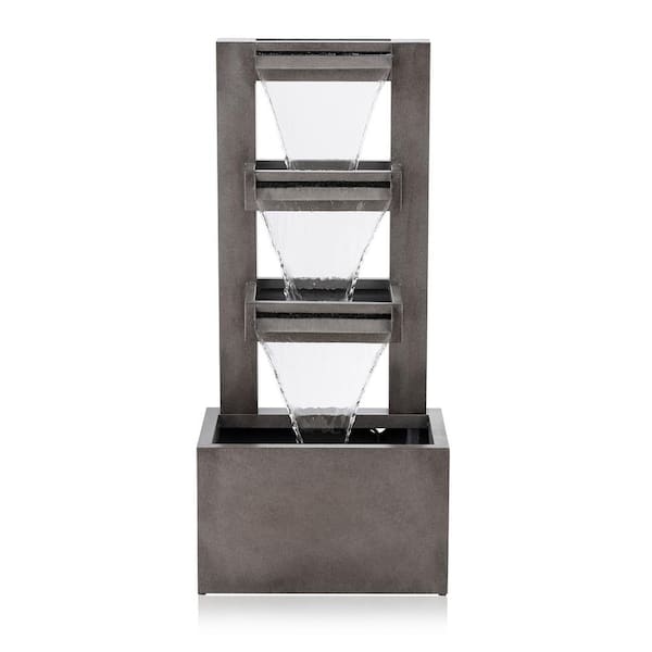 Alpine Corporation 43 in. Tall Outdoor Multi-Tier Modern