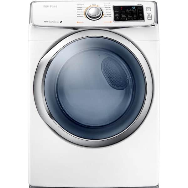Samsung 7.5 cu. ft. Electric Dryer with Steam in White