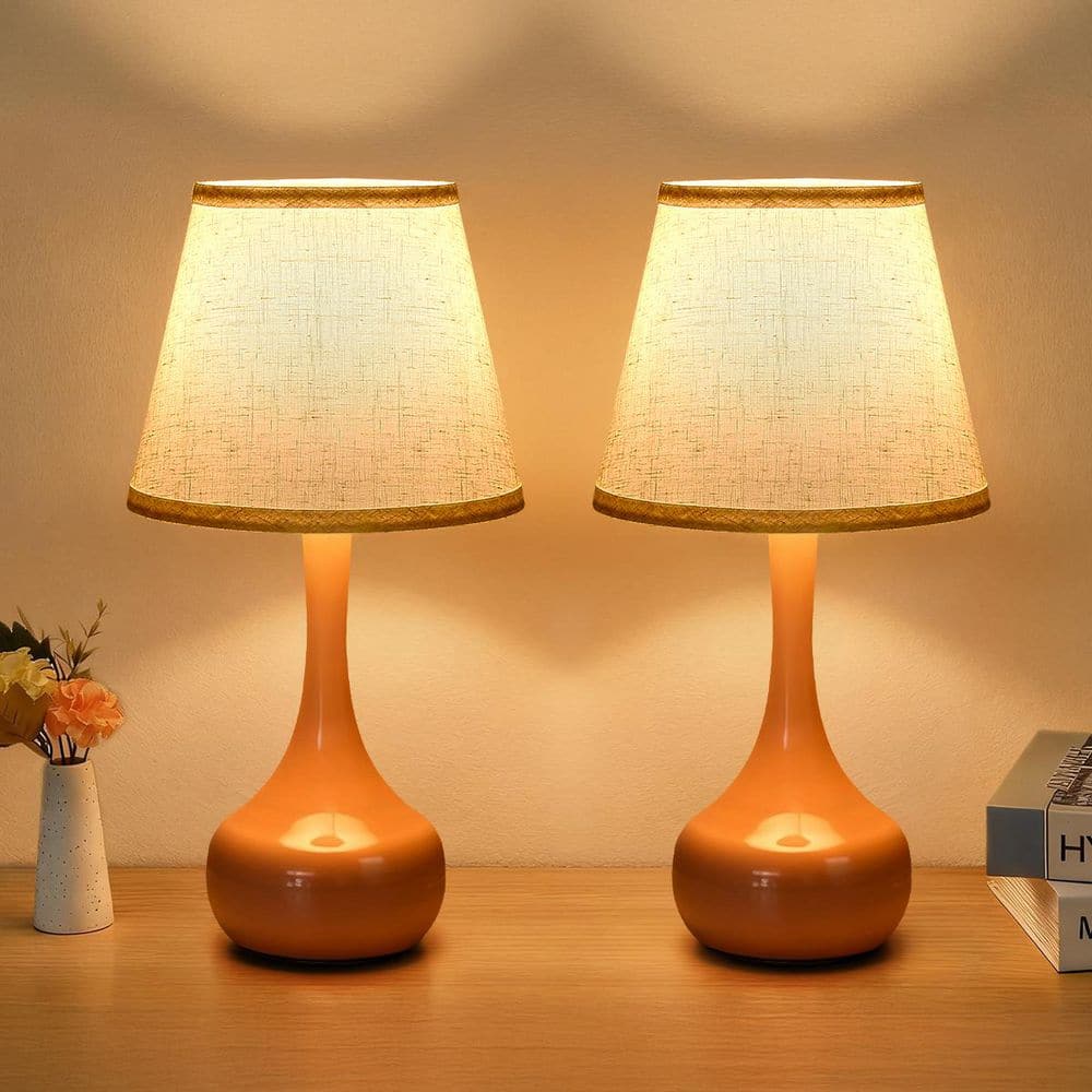 16.54 in. Pink 3-Way Dimmable Table Lamp Set of 2, Bedside Lamps for Night Stands (LED Bulbs Included) for Kids Room price history on PriceWatchPro