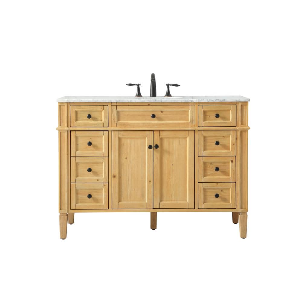 Timeless Home 48 in. W x 21.5 in. D x 35 in. H Single Bathroom Vanity in Na