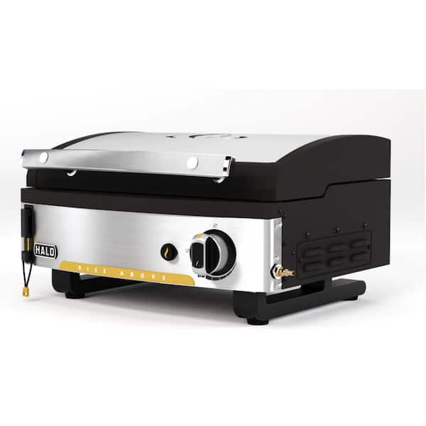 HALO Elite1B 21 in. 1-Burner Outdoor Propane Countertop Griddle in Black Flat Top Grill