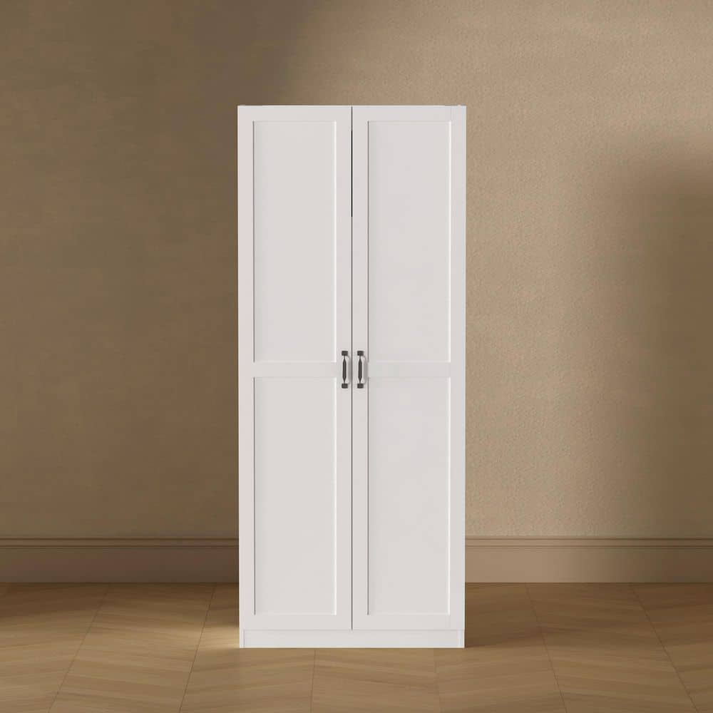 Manhattan Comfort Hopkins Modern White 29.6 in. Wide Composite