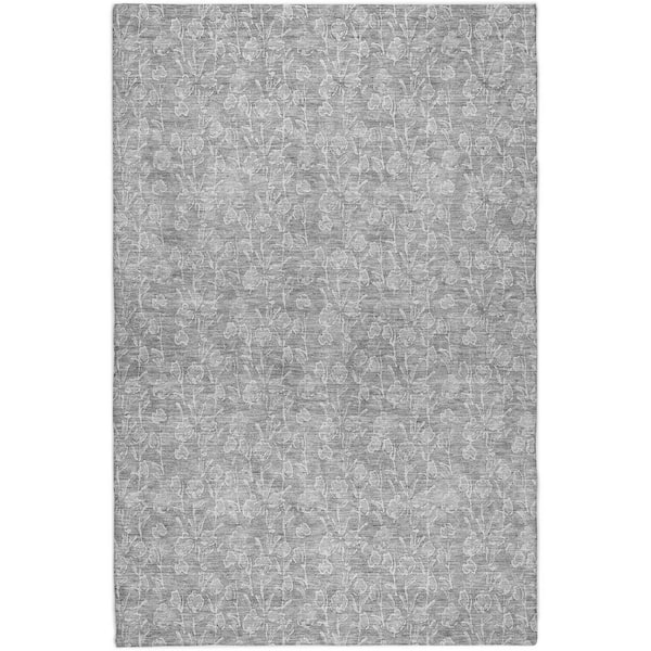 Dream Shag Premium Machine Washable Abstract ADS691 Gold 3 ft. x 5 ft. Area Rug