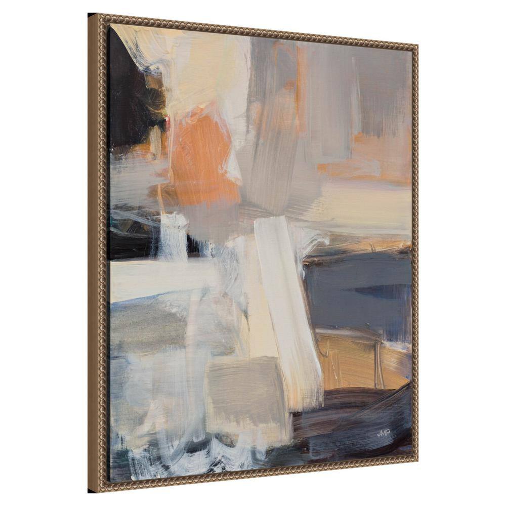 23"x28" Beale Street Abstract I Canvas Wall Art with Bronze Frame