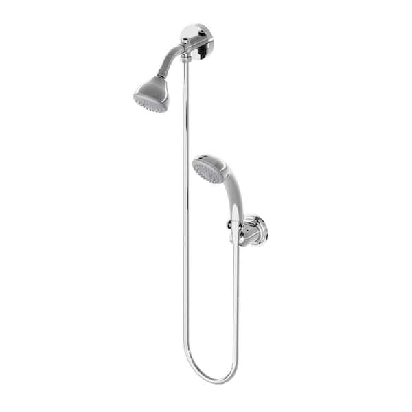 1-Spray Dual Showerhead and Handheld Showerhead with Temperature Control in Polished Chrome 1-Spray Dual Showerhead and Handheld Showerhead with Temperature Control in Polished Chrome
