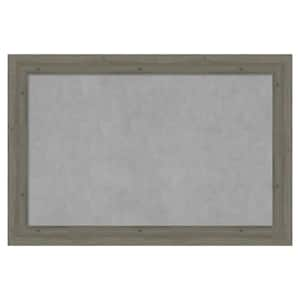 Fencepost Grey Narrow 37 in. x 25 in. Framed Magnetic Board