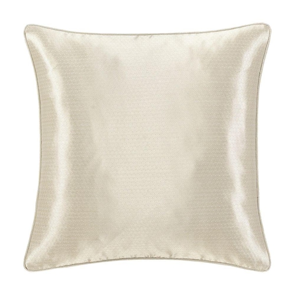 Coralie Champagne Solid Polyester Euro Sham 26 in. L x 26 in. W