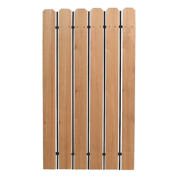 x Wood and Steel Metal Fence Gate G31W40X72 The