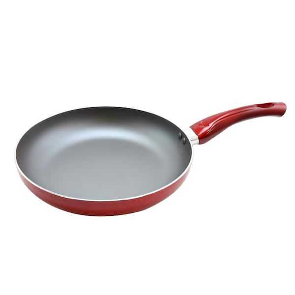 Sato 10 in. Frying Pan in Metallic Red