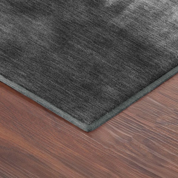 Mayfield Premium Machine Washable Abstract AMF2420 Gray 9 ft. x 12 ft. Area Rug