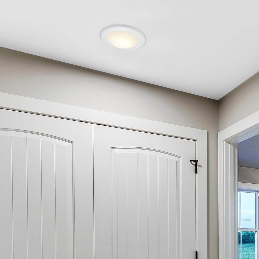 Maxxima 7.5" White LED Flush Mount Ceiling Light Fixture