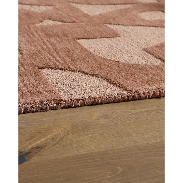 Perrenton 8 ft. x  10 ft. Brown Geometric Area Rug