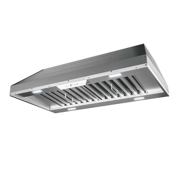 【THE MOZZ】Butter Brushed Ribbed Hood Setup Zephyr Monsoon II 54 in. 1200 CFM Insert Mount Range Hood