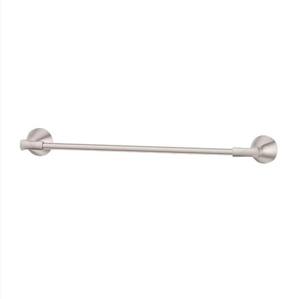 Willa 24 in. Wall Mounted Towel Bar in Spot Defense Brushed Nickel