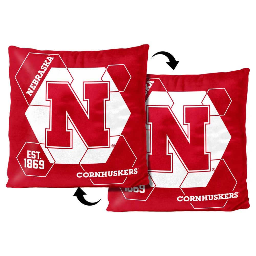 Nebraska Cornhuskers Red Velvet 16" Square Pillow