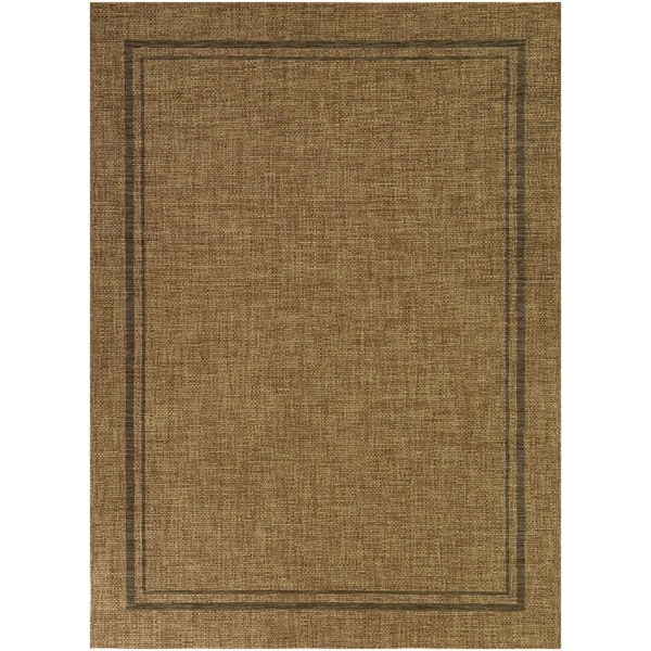 Proust Charcoal 7 ft. 10 in. x 10 ft. Border Indoor/Outdoor Area Rug