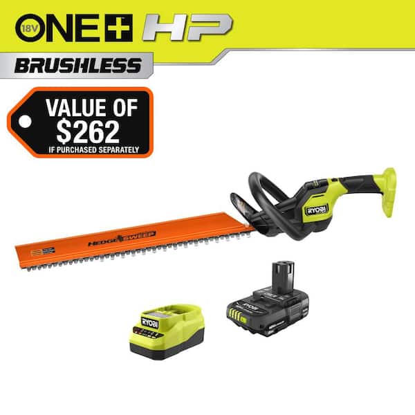 RYOBI ONE+ HP 18V Brushless 24 in. Cordless Battery Hedge Trimmer