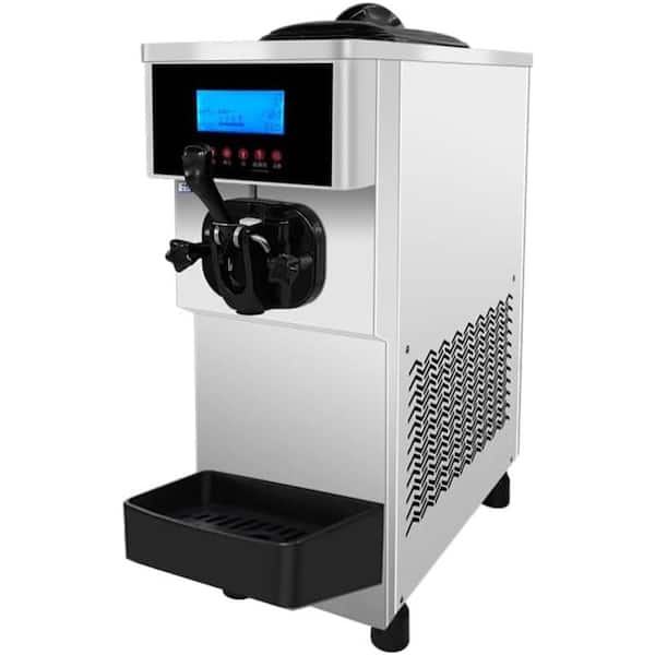 Countertop Soft Serve 21 Qt. Ice Cream Maker with Single Control 1 Head and 5" Screen, 10-20L/H, with LED Display