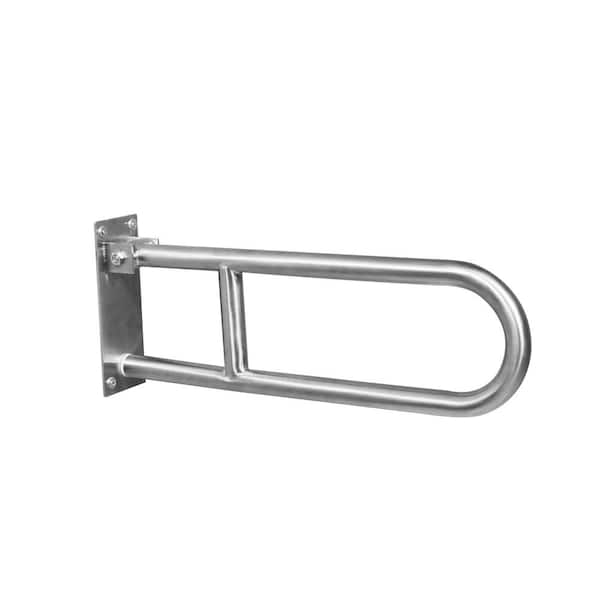 PONTE GIULIO 31 in. Stainless Steel Folding Grab Bar