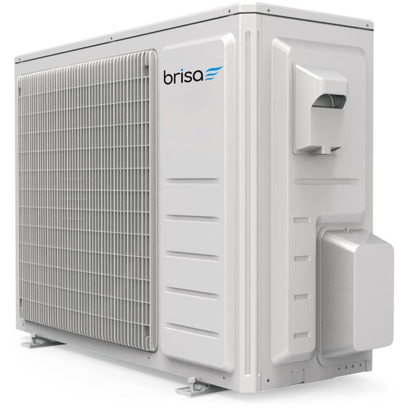 Brisa 9,000 BTU 3/4 Ton Wi-Fi Inverter Driven Ductless Mini Split Air Conditioner with Heat Pump 208/230-Volt