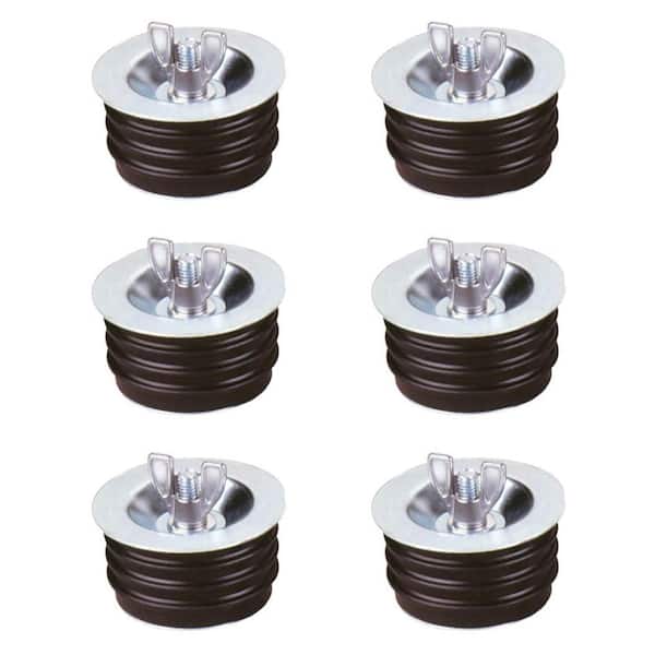 4 in. Metal Wingnut Test Plug (6-Pack)