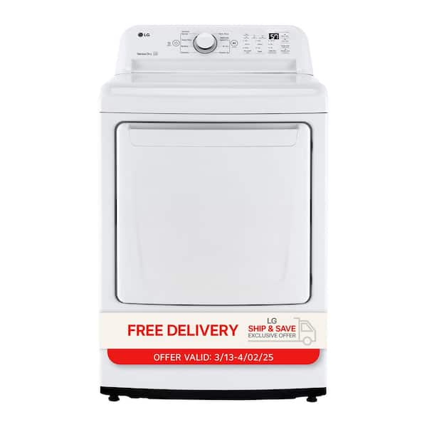 7.3 Cu. Ft. Vented Electric Dryer in White with Sensor Dry