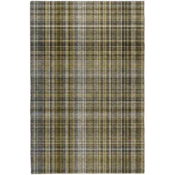 Dream Shag Premium Machine Washable Abstract ADS541 Taupe 3 ft. x 5 ft. Area Rug