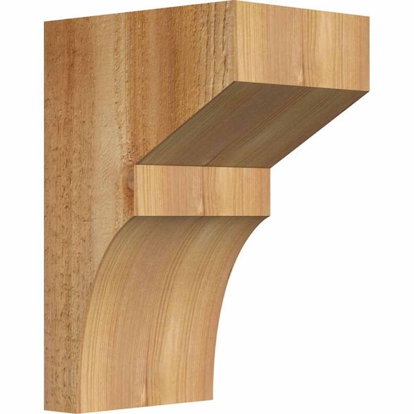 Ekena Millwork 6 in. x 8 in. x 12 in. Western Red Cedar Monterey Rough Sawn Corbel