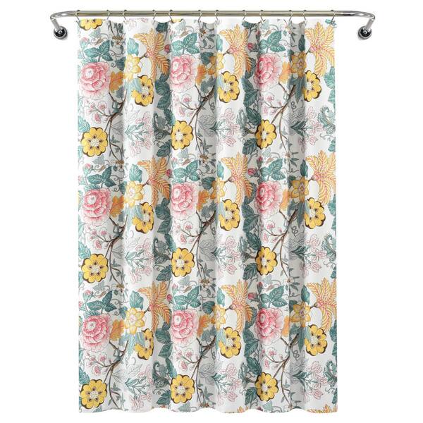 Lush Decor 72 In X Blue Yellow, Yellow And Blue Shower Curtain