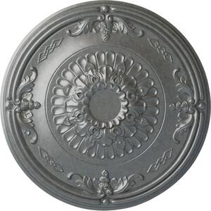 26-1/4 in. x 3-1/4 in. Athens Urethane Ceiling Medallion (Fits Canopies up to 3-5/8 in.), Platinum