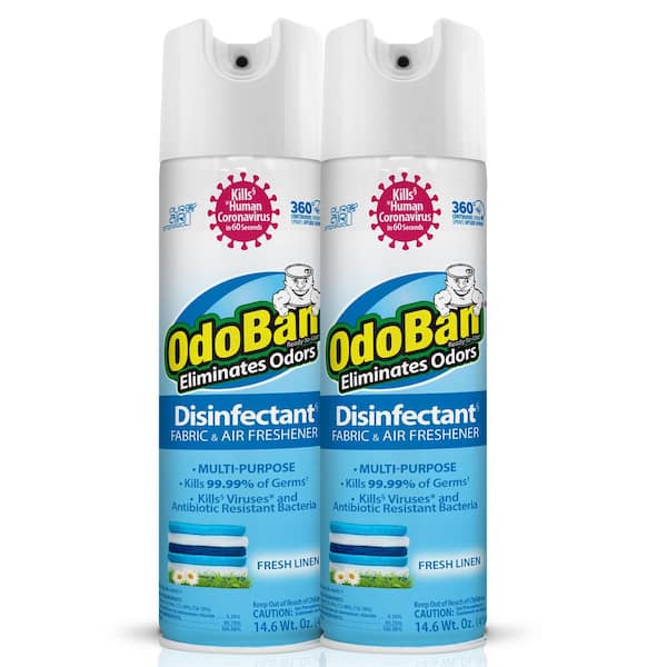  14.6 oz. Fresh Linen Disinfectant Spray, Sanitizer, Fabric Freshener, Air Freshener, Multi-Purpose Cleaner (2-Pack) | The Home Depot