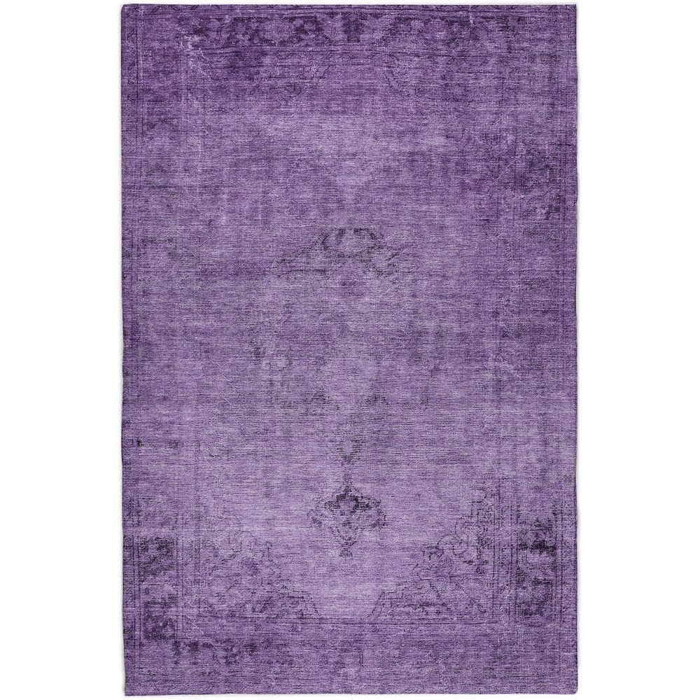 Dream Shag Premium Machine Washable Abstract ADS658 Purple 5 ft. x 7 ft. 6 in. Area Rug price history on PriceWatchPro