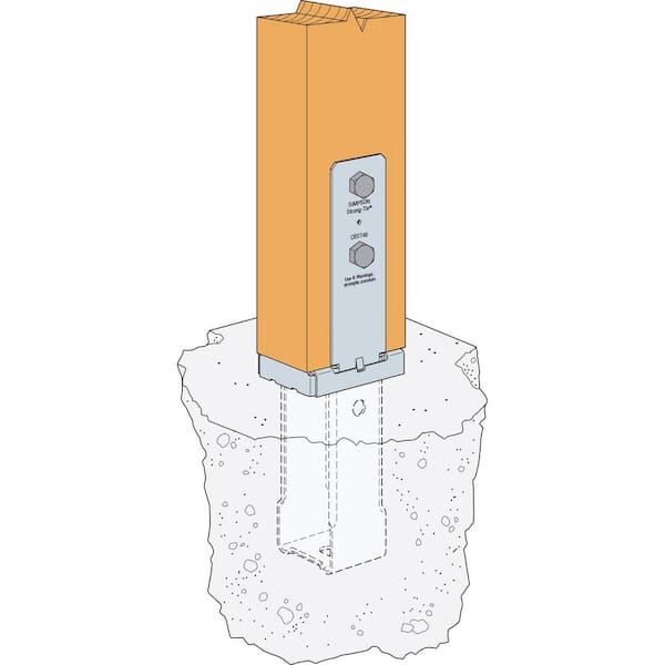 CBST ZMAX Standoff Column Base for 4 x 6 Lumber