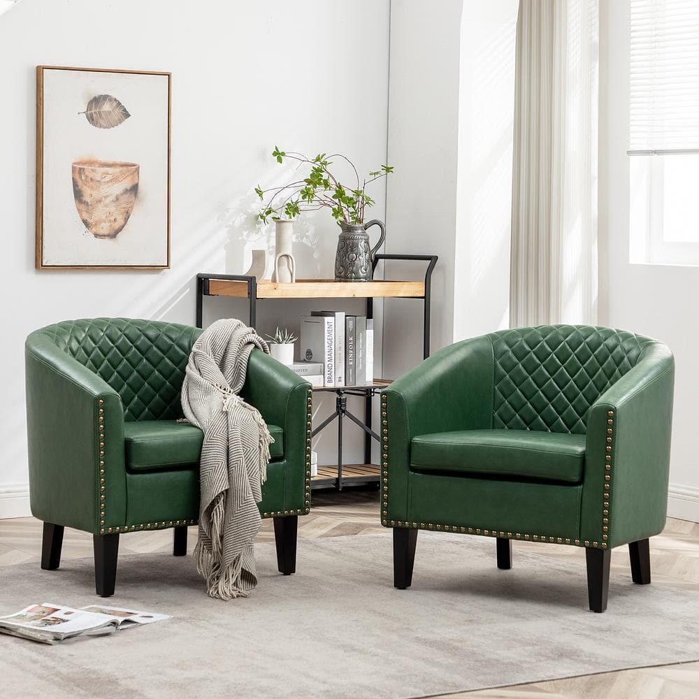 Green club chair discount