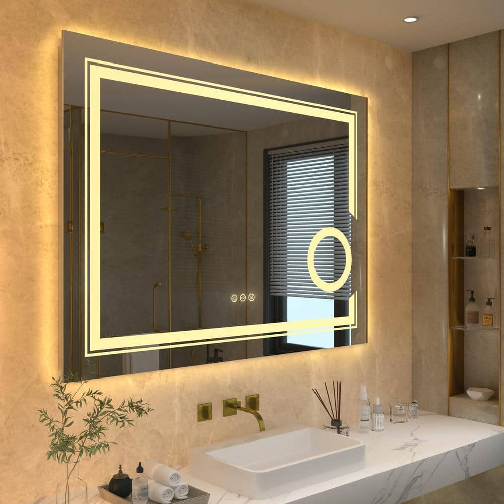 Custom Night light  Lighted bathroom mirror, Bathroom lighting