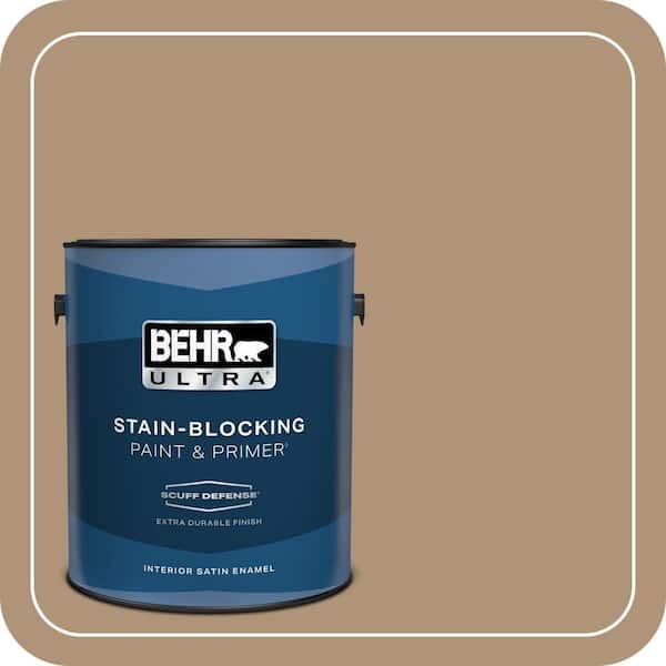 BEHR ULTRA 1 gal. Home Decorators Collection #HDC-NT-22 Nomadic Extra Durable Satin Enamel Interior Paint & Primer