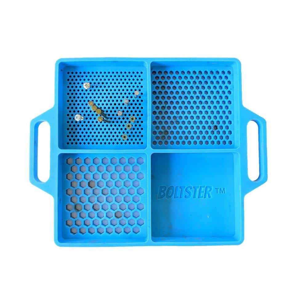 BOLTSTER Flexible Organizing Tray Blue BTS-100003B - The Home Depot