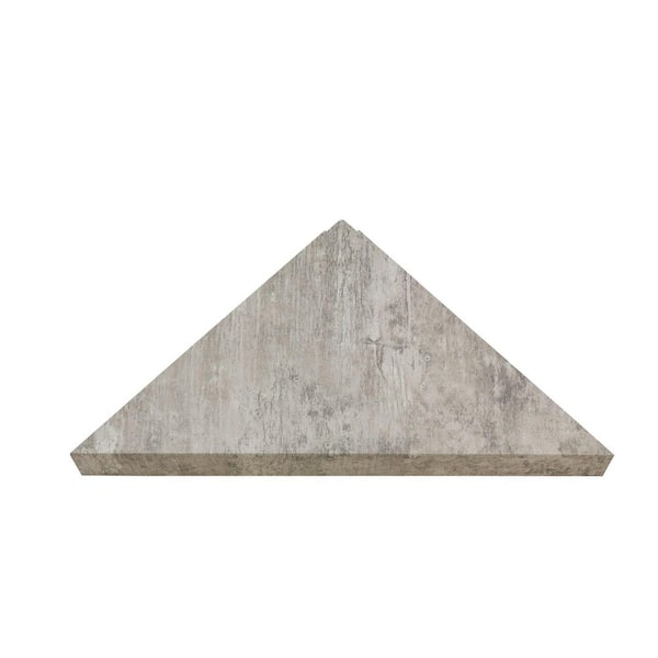 PALISADE 14.56 in. x 7.12 in. Vinyl Waterproof Corner Shower Shelf in Wind Gust/Urban Coast