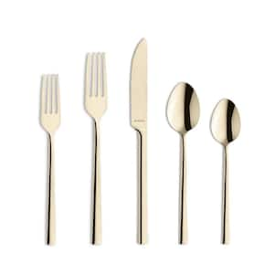 Dallas Stainless Steel Flatware Set, 20-Pieces Champagne. Service for 4