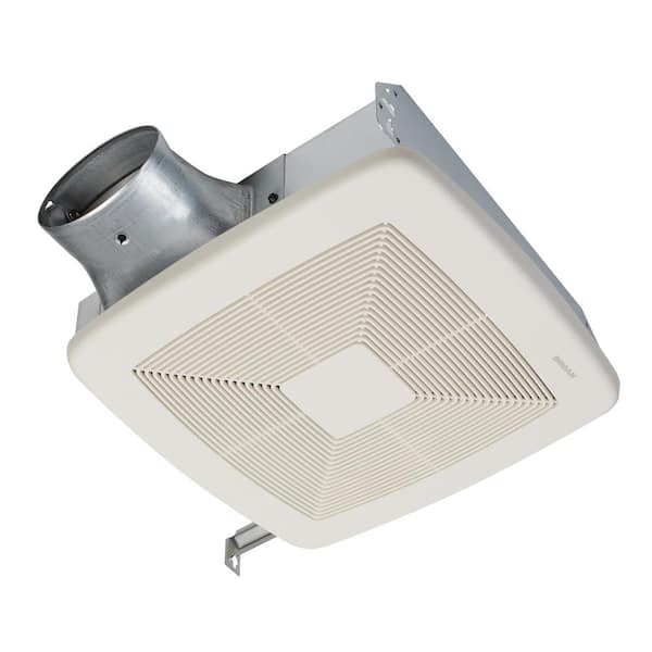 Broan-NuTone Lo-Profile 50/80/100 CFM Selectable Ceiling/Wall Bathroom Exhaust Vent Fan, ENERGY STAR