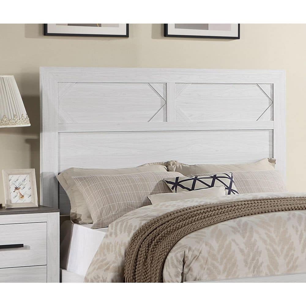 Sibley White Wood Frame Eastern King Platform Bed with High Headboard price history on PriceWatchPro